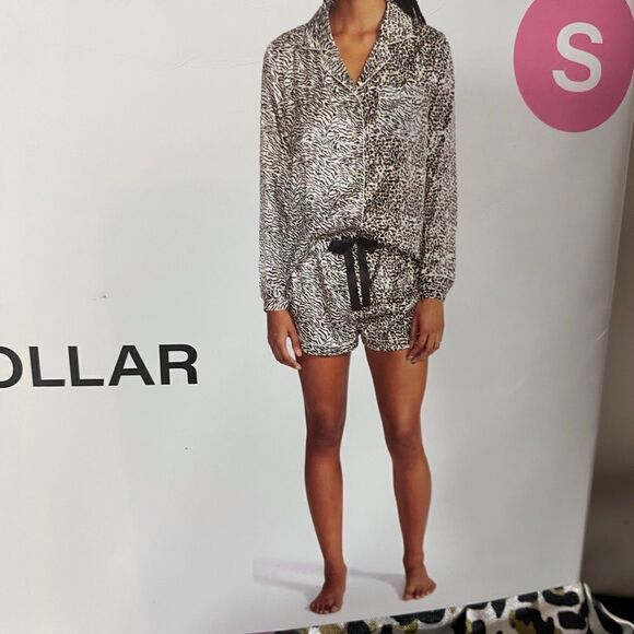 NIP BB Dakota Satin Notch Collar PJ Set Small - Picture 8 of 8